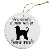 Breed Specific Round Christmas Ornament