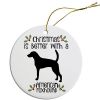 Breed Specific Round Christmas Ornament