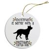 Breed Specific Round Christmas Ornament