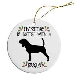 Breed Specific Round Christmas Ornament (Color/Size: Beagle)
