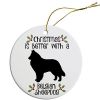 Breed Specific Round Christmas Ornament