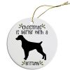 Breed Specific Round Christmas Ornament