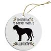 Breed Specific Round Christmas Ornament