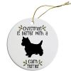 Breed Specific Round Christmas Ornament