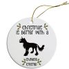 Breed Specific Round Christmas Ornament