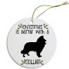 Breed Specific Round Christmas Ornament