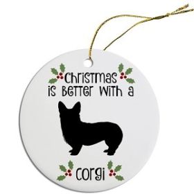 Breed Specific Round Christmas Ornament (Color/Size: Corgi)