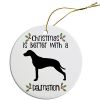 Breed Specific Round Christmas Ornament