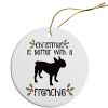 Breed Specific Round Christmas Ornament