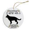 Breed Specific Round Christmas Ornament