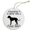 Breed Specific Round Christmas Ornament