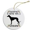 Breed Specific Round Christmas Ornament