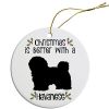 Breed Specific Round Christmas Ornament