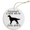 Breed Specific Round Christmas Ornament