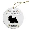 Breed Specific Round Christmas Ornament