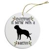 Breed Specific Round Christmas Ornament