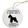 Breed Specific Round Christmas Ornament