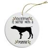 Breed Specific Round Christmas Ornament