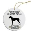 Breed Specific Round Christmas Ornament