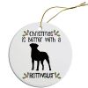 Breed Specific Round Christmas Ornament