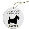 Breed Specific Round Christmas Ornament