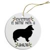 Breed Specific Round Christmas Ornament