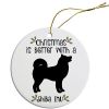 Breed Specific Round Christmas Ornament