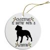 Breed Specific Round Christmas Ornament