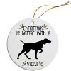Breed Specific Round Christmas Ornament