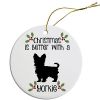 Breed Specific Round Christmas Ornament