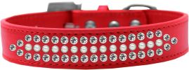 Ritz Pearl and Clear Crystal Dog Collar