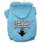 Happy Meter Screen Printed Dog Pet Hoodies (Color/Size: Baby Blue Size XXXL)