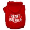 Heart Breaker Screen Print Pet Hoodies