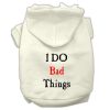 I Do Bad Things Screen Print Pet Hoodies