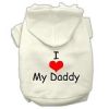 I Love My Daddy Screen Print Pet Hoodies