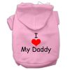 I Love My Daddy Screen Print Pet Hoodies
