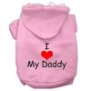 I Love My Daddy Screen Print Pet Hoodies