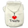 I Love Treats Screen Print Pet Hoodies
