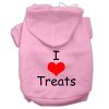 I Love Treats Screen Print Pet Hoodies