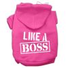 Like a Boss Screen Print Pet Hoodies