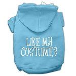 Like my costume? Screen Print Pet Hoodies (Color/Size: Baby Blue Size XXXL)