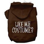 Like my costume? Screen Print Pet Hoodies (Color/Size: Brown Size XXXL)