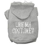 Like my costume? Screen Print Pet Hoodies (Color/Size: Grey Size XXXL)
