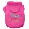 Merry Christmas Screen Print Pet Hoodies