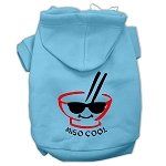 Miso Cool Screen Print Pet Hoodies (Color/Size: Baby Blue Size XXXL)