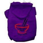 Miso Cute Screen Print Pet Hoodies (Color/Size: Purple Size XXXL)