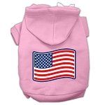 Paws and Stripes Screen Print Pet Hoodies (Color/Size: Light Pink Size XS)