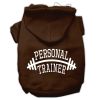 Personal Trainer Screen Print Pet Hoodies