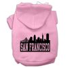San Francisco Skyline Screen Print Pet Hoodies