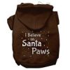 Screenprint Santa Paws Pet Hoodies